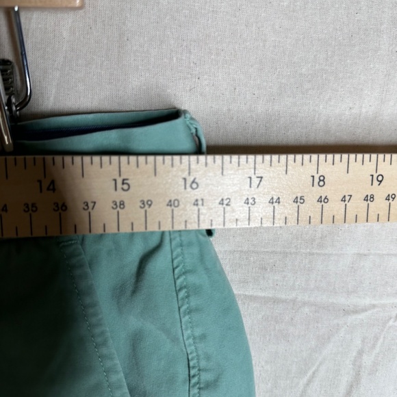 J. Crew Men's Rivington Chino Shorts Green Flat Front Size 32W SOLD AS IS - Picture 5 of 9